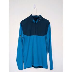 Nike Golf Tour Performance Dri-Fit Men’s 1/4 Zip Pullover Blue Size Medium